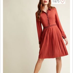 NWOT ModCloth Just My Typist LongSleeve Shirtdress